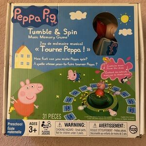 Peppa Pig Tumble & Spin Game - Blue and Pink